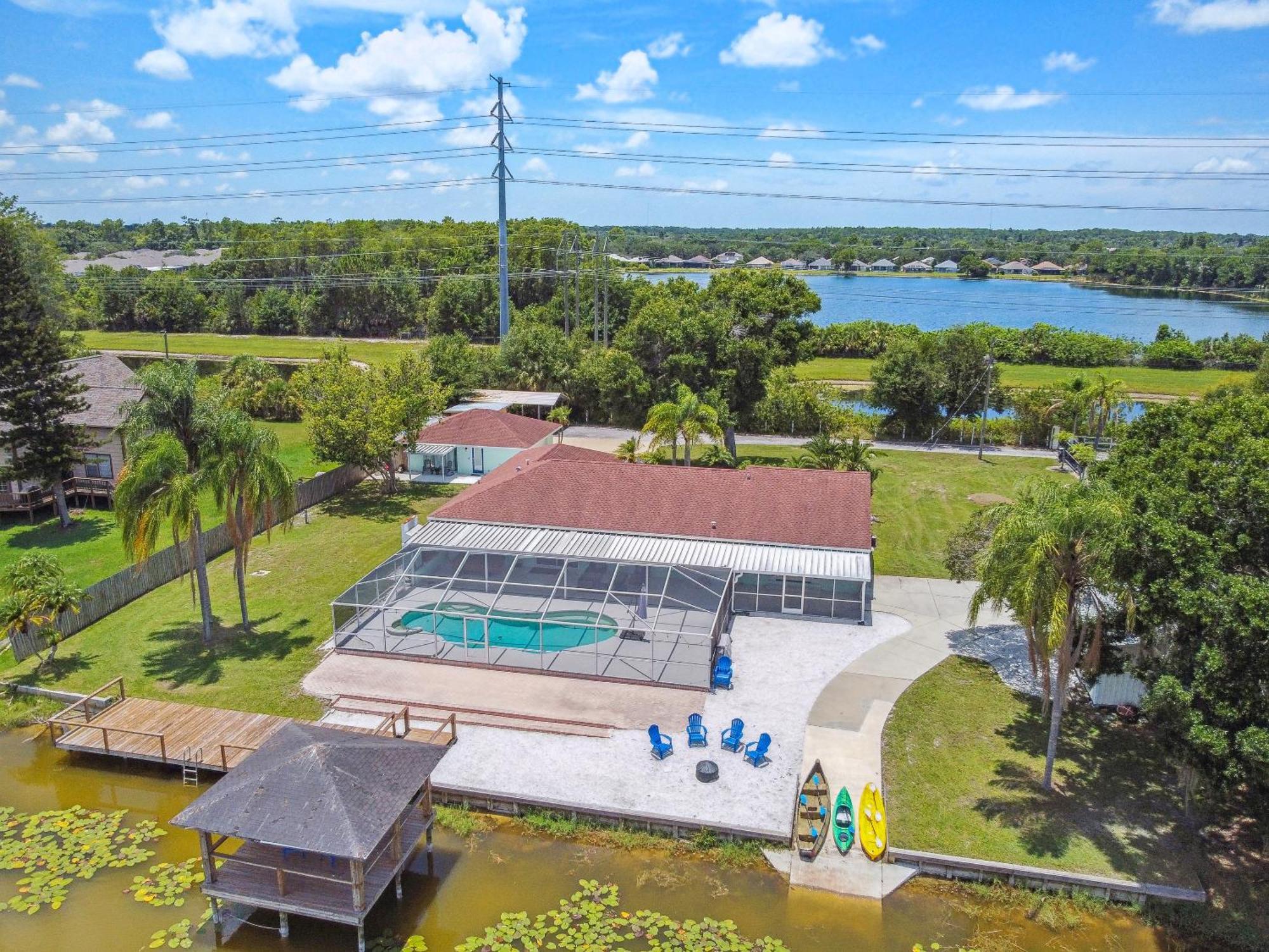 Lake House Westchase Area. Heated Pool Waterfront! Tampa Exterior foto