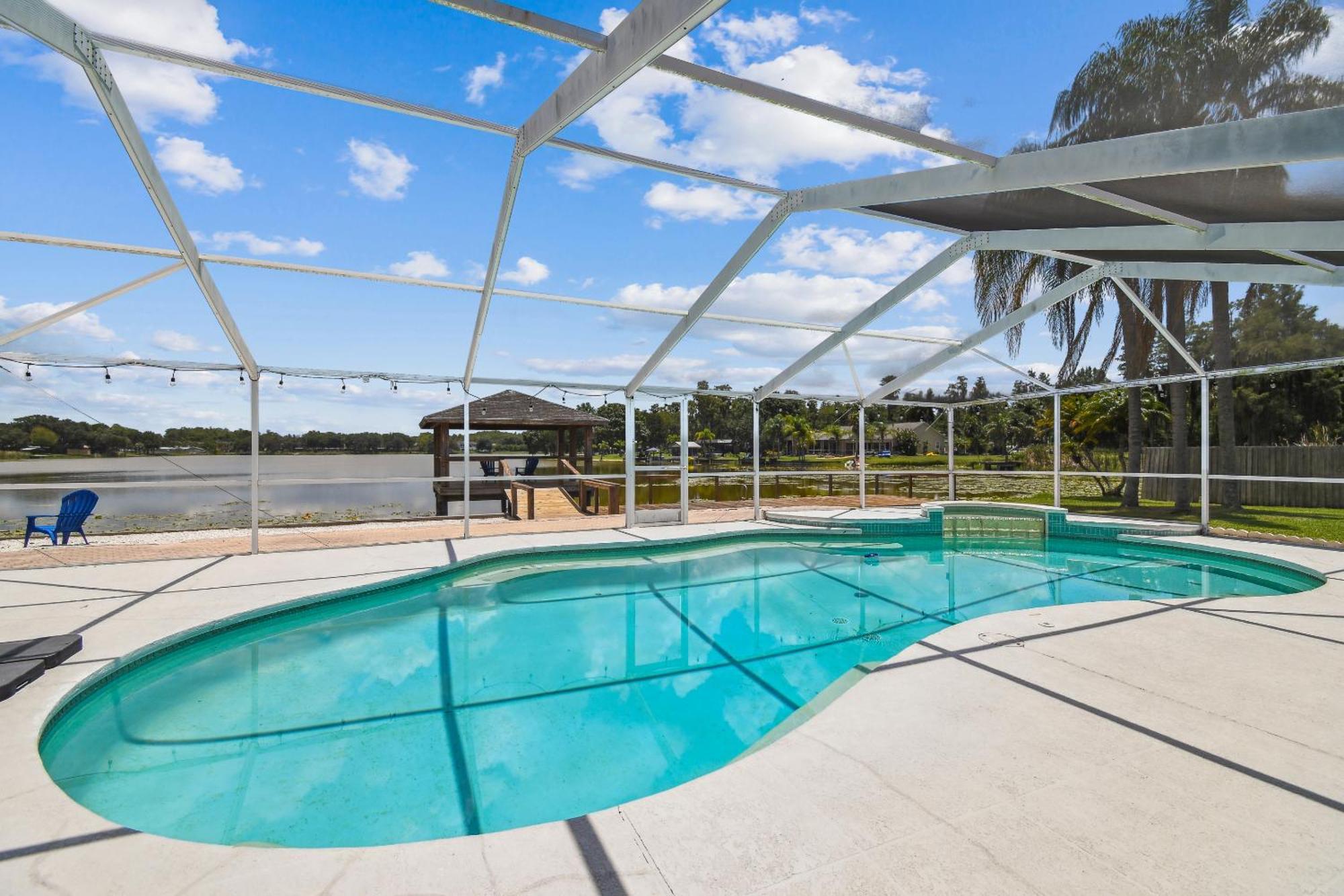 Lake House Westchase Area. Heated Pool Waterfront! Tampa Exterior foto