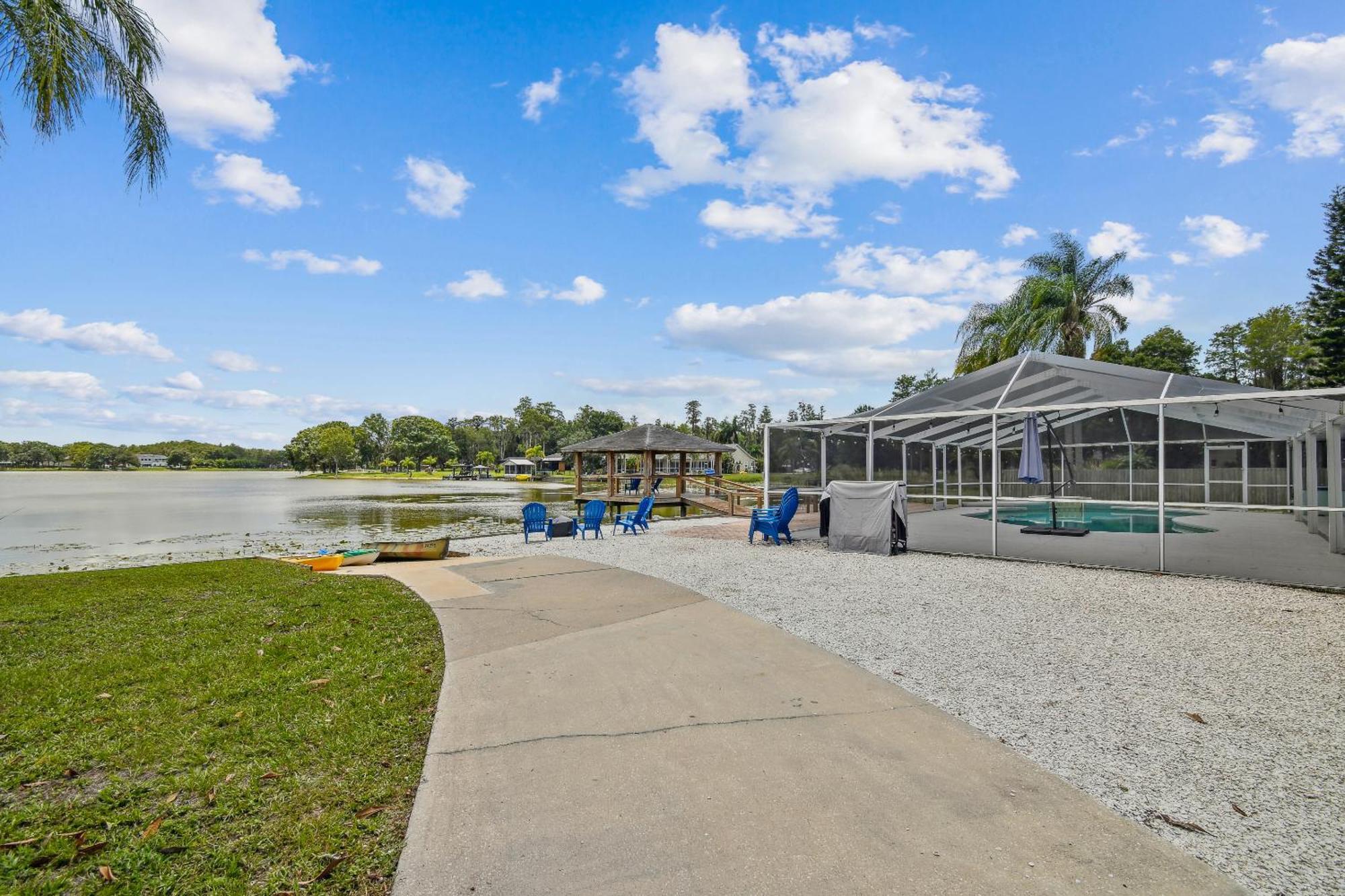 Lake House Westchase Area. Heated Pool Waterfront! Tampa Exterior foto