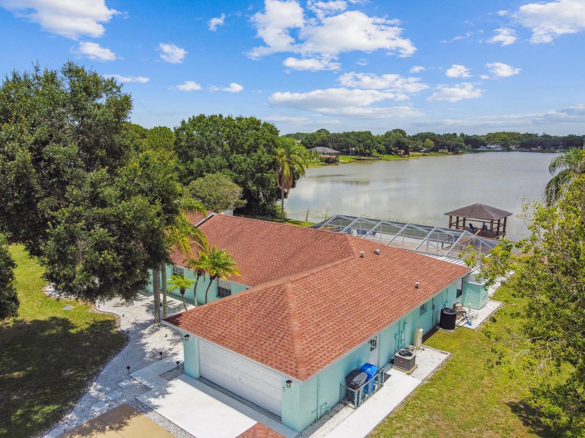 Lake House Westchase Area. Heated Pool Waterfront! Tampa Exterior foto
